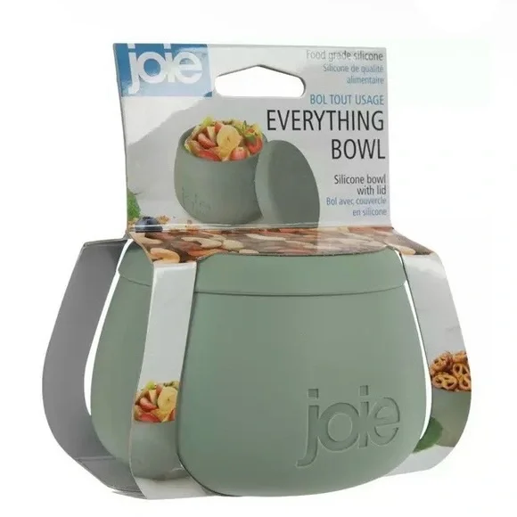 🍏Joie Sage Green Silicone Everything Bowl with Lid - Picture 3 of 4